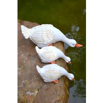 오리 연못 조경 장식 조형물 모형 야외 장식품, J 형 오리 조형물