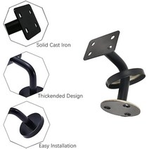 6스테인레스 스틸 계단 난간 브래킷 헤비 듀티 레일 지원 플랫 용 60, 한개옵션0