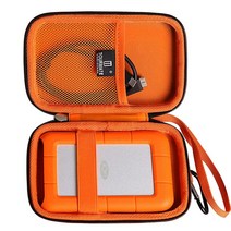Tourmate LaCie Rugged Mini 1TB/ 2TB/ 4TB/ 5TB 외장 하드 드라이브 휴대용 HDD와 호환되는 하드 케이스 케이스만 포함