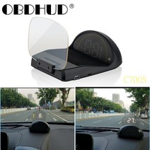 Universal hud mirror c700s car head up display windshield speed 프로젝터 보안 알람 water temp overspeed rpm, OBD, 협력사