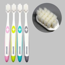듀웨이 백세칫솔 초미세모 치아 마모 잇몸 케어 무통 칫솔 임산부 칫솔 치과 칫솔 구성((4색 4개입) 1세트, 4색20개입