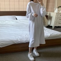 봄옷 오버핏 무지 롱 원피스