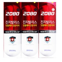 2080 진지발리스 치약 기획 허블민트 120gx3, 단품