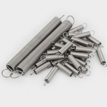 인장스프링 스텐인장스프링 금형 10PCS 0.5x3/4/5/6 X L 0.5mm 스테인레스 스틸 인장 스프링 (후크 연장 포함) 길이 15mm ~ 60mm, 4mm, 40mm