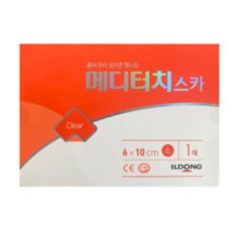 일동제약 메디터치 흉터관리 실리콘 젤시트 스카 Clear 2종 부착용 롤반창고 메디큐어, 1개