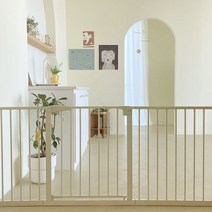 라비베베 베이지 아기 유아 소형 미니 접이식 안전문(일반형), 단품