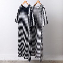 [강물처럼] 빅사이즈사랑해요 D308L104 라운드넥마린원피스 LY (6900935)
