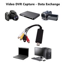 비디오테이프 변환 추억복원 USB 2.0 비디오 캡처 카드 변환기 PC 어댑터 VHS-DVD Windows Mac 용 디지털, 한개옵션0