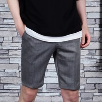 타운클로 댄디 옆밴딩 5부 슬랙스