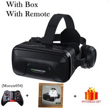 3D 안경 AR 4D VR 홀로그램 기기 vr 샤인콘 10 0 casque 헬멧 3d 가상 현실 헤드셋 스마트 폰 스마트 폰 고글 비디오 게임 viar binoculars, 협력사, 박스 054 리모컨 포함