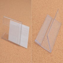 데라필 플라스틱 사무실 명패 이름표 가격표 꽂이 75X40MM 파티션꽂이