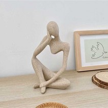 추상 캐릭터 사상가 미술 장식품, A