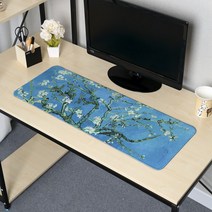 NYY441658아몬드나무 잡화 대형 꽃피는 마우스패드(80x30cm)