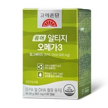 고려은단 퓨어 알티지 rTG 오메가3 60캡슐, 29개