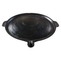 야철대장 들기름으로 길들인 무쇠 불판 33에서 50cm 캠핑 그리들 야외 그릴 양면사용, 07:길들인 무쇠불판 50cm