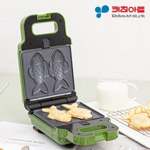키친아트 라팔 스낵 와플 붕어빵 메이커 탈착식
