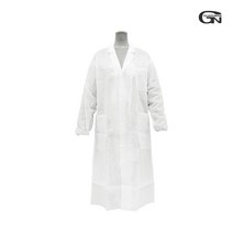 (가드맨 일회용 실험 가운) 부직포 의사 약사 연구 실험 실습가운 식품공장, XL, 화이트