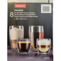 BODUM 보덤 이중컵 세트 8p 보덤 더블월, 8p (350ml 4ea + 250ml 4ea)