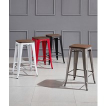 보스가구 톨릭스툴 목방석 시리즈 카페 인테리어 보조, 옐로우, SH450