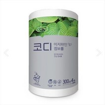 코디 이지파인 점보롤 300M 2겹 물에 잘 풀리는 무향 무잉크 친환경 화장지(무료배송)