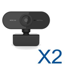 HD 720P 웹캠 미니 컴퓨터 PC 웹카메라 USB 플러그 회전식 카메라 라이브 방송 화상 통화 회의 작업, 2pcs Webcam 720p, 03 2pcs Webcam 720p