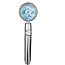 필터샤워기헤드 나노 버블 여행용 수압상승 절수 샤워기 viloyi 터보 차저 팬 샤워 헤드 고압 물 절약 마사지 샤워 노즐 필터 360도 회전 샤워 헤드, 푸통07 블루, 1개