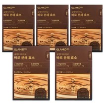 글램디 바로 분해 효소 100프로 순수 곡물 발효 식이섬유 분말 30포, 90g, 5개