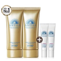 [아넷사] 퍼펙트 UV 선스크린 스킨케어 젤 N 90g 2개 + 브라이트닝 15g 2개, 8개