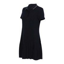 ANDAR PK 카라 플리츠 원피스_블랙, 2