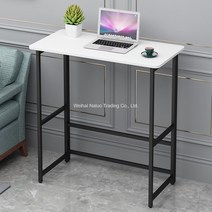 서서쓰는 스탠딩 책상 서서일하는 높이조절 스탠드 노트북 컴퓨터 모니터 키다리 받침대 HS15, 100 x 50 x H110cm 화이트+블랙