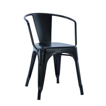 메탈의자 미드센추리의자 카페 모던 심플 철제벤치, 철 원색 + 가죽 패드