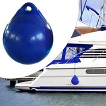 PVC 보트 펜더 볼 도크 범퍼 라운드 앵커 부표 해양 계류 사용 스윙 도킹 크랩 폰툰, Blue 38x45cm 4.1cm