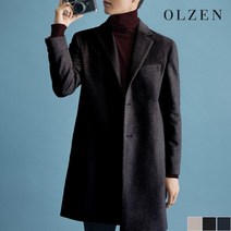 올젠 올젠 세미오버핏 체스터 코트 (ZAA4CG1302)