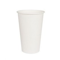 테이크아웃컵 일회용 커피 음료 약470ml 무지 종이컵 83파이 16온스(300개), 1개