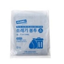 크린아이 배접 쓰레기 봉투 소 블랙 20매, 30L, 3개