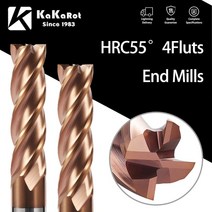 HRC55 카바이드 엔드 밀 1 2 4 5 6 8 10 12mm 4 플루트 밀링 커터 커팅 아이언 커터 CNC 머시닝 CNC 엔드 밀 밀링 커터, [20] D65XD8X60