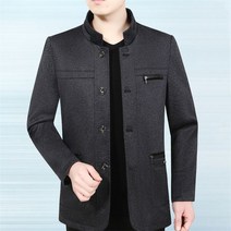 꽃소담 중년남자 봄가을 바람막이 점퍼 아빠자켓 QQA2359