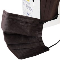 국산 커피 브라운 마스크 멜트블로운 MB필터 3중 구조 일회용 대형 갈색 컬러 50매, 1박스, 50개