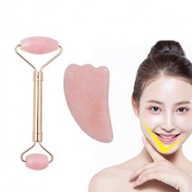 안마기 페이스 스톤 쿨링스틱 롤러 피부 마사지봉 장미석 얼굴리프팅 옥 마사지 기계 원석 괄사도구, 날개