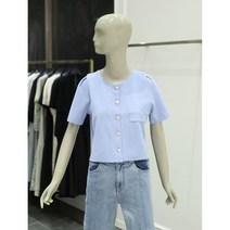시슬리 포켓 자수 반팔 니트 가디건 SAKCD2311(667380 )