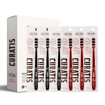 큐라티스 와이드 왕 대왕칫솔 미백칫솔 셀프 치석케어 (Whitening) -6개세트, 1개, 6개