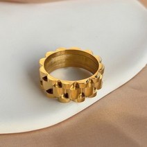 링 순금커플반지 티타늄 스테인레스 스틸 패션 와이드 시계 밴드 커플 반지 여성 남성 펑크 손가락 18 골드 화이트 도금257187