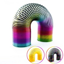 KC인증 칼라링 슬링키스프링 용수철장난감 스프링장난감 8세이상 색상랜덤, 단품, 단품