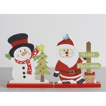 선반장식용 반짝이판넬 눈사람 산타2종 책장 빈공간 레스토랑 모델하우스 데코 홈데코