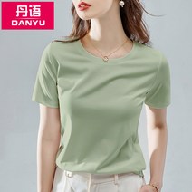 단어 나는 0라운드넥반팔티 여성 여름 심플 베이스 타입 티셔츠 스키니핏 상의 597208066