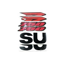바이크 오토바이 페어링 키트 바디 사이드 스티커 배지 엠블럼 데칼 GSXR 600 750 1000 GSX-R K1 K2 K3 K4 K5 K6 K7 K8 K9 K10, [20] Small Black 750