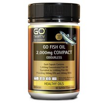 뉴질랜드 고헬씨 GO Healthy 피쉬오일 2 000mg 오메가3 DHA EPA 90캡슐, 1팩
