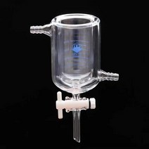 이중 레이어 비커 100ml PTFE 피스톤 등산복 상의 자켓 재킷 광촉매 반응기, 한개옵션0