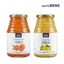 기타 [카페베네] 자몽차1kg+레몬차1kg, 1000g