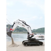 HUINA RC 포크레인 594 후이나 전신합금 어른 중장비 면허 360도회전 프리미엄 드릴 굴착기 메탈궤도 키덜트, 그레이 594 합금 포크레인(배터리1+1)